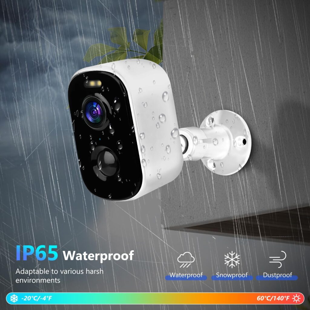 Cameras for Home Security, 1080P Security Cameras Wireless Outdoor with Motion Detection, Spotlight/Siren Alarm, Color Night Vision, 2-Way Talk, Waterproof SD/Cloud Storage Battery Powered WiFi Camera