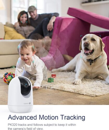 Indoor Security Camera 2K, Pet Camera with Phone App, WiFi Cameras for Home Security Camera for Dog/ Baby Monitor/Elder Pan Tilt, 2.4G, 24/7, 2-Way Talk, Human Detection, Motion Tracking, SDCloud