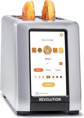 Revolution R270 High-Speed Touchscreen Toaster, 2-Slice Smart Toaster with Patented InstaGLO Technology  Gluten-Free, Panini  16 Bread Modes